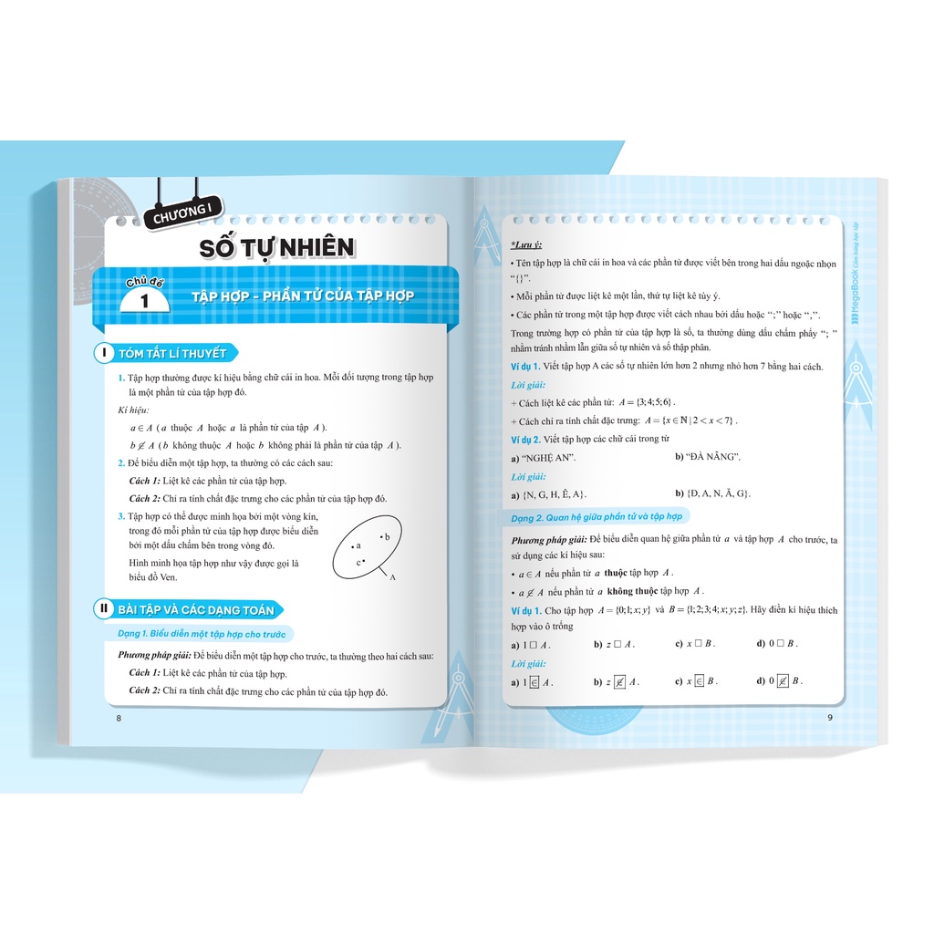 Sách Sổ Tay Kiến Thức - Phương Pháp - Dạng Bài Đại Số Và Hình Học Toán Lớp 6 - MGB
