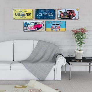 Tranh sắt Biển Số Xe Trang Trí