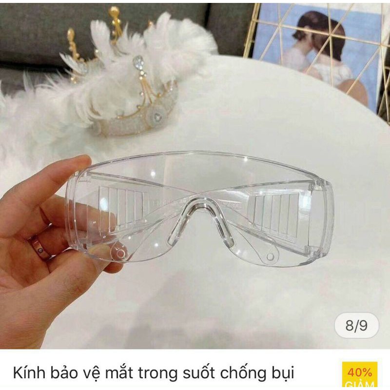 Mắt kính bảo hộ đi đường( chống bụi,chống 99% tia UV,chống đọng sương)