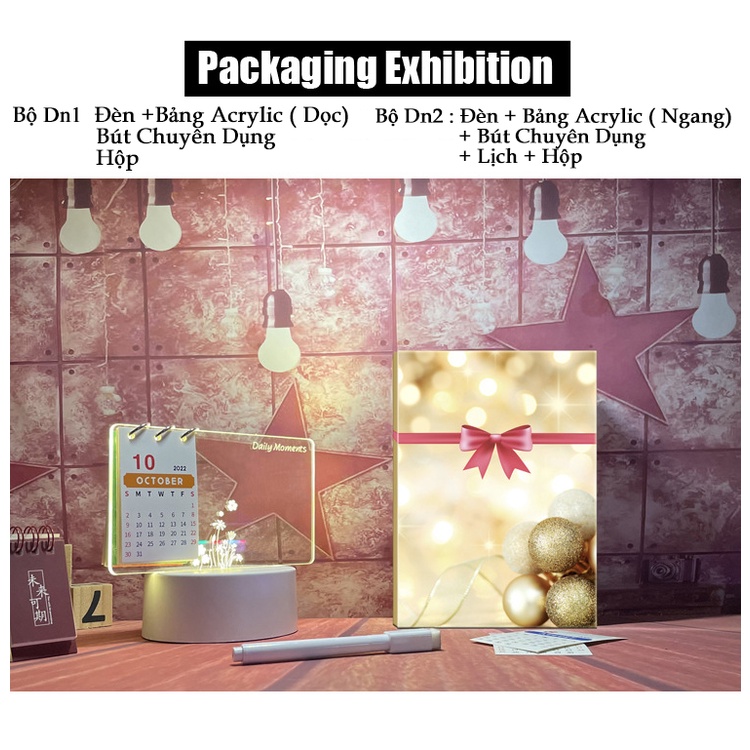 Đèn ngủ decor ghi chú phong cách Hàn Quốc - Đèn ngủ ghi chú độc lạ tạo nhắc nhở mỗi ngày DN1