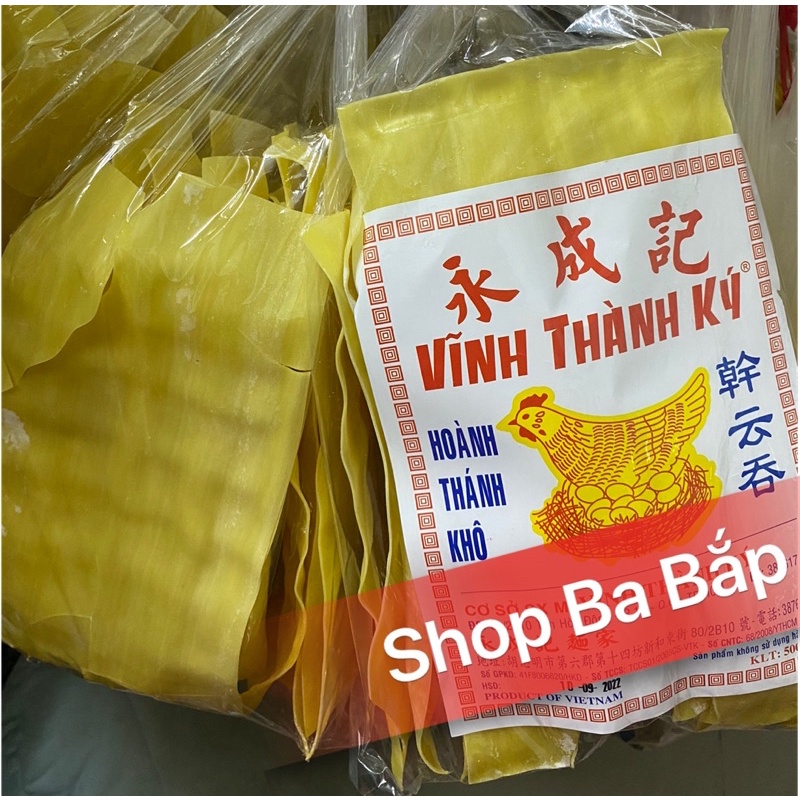 Hoành thánh lá khô đặc biệt dẻo, dai 500g