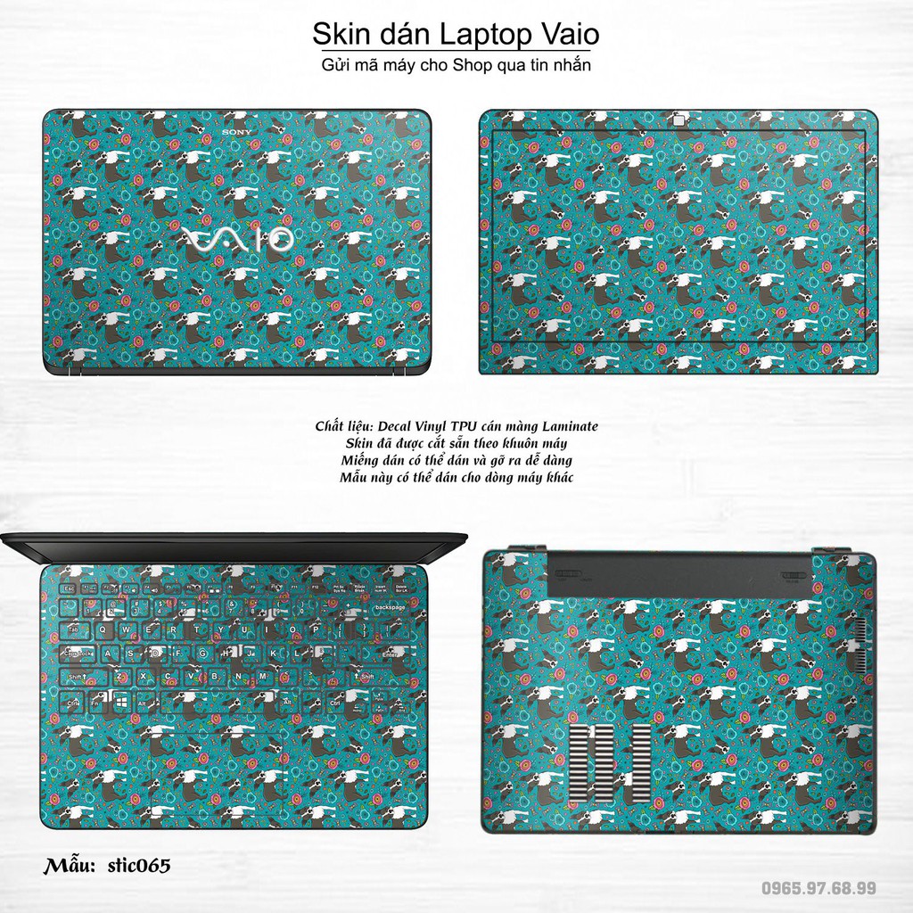 Skin dán Laptop Sony Vaio in hình Hoa văn sticker _nhiều mẫu 11 (inbox mã máy cho Shop)