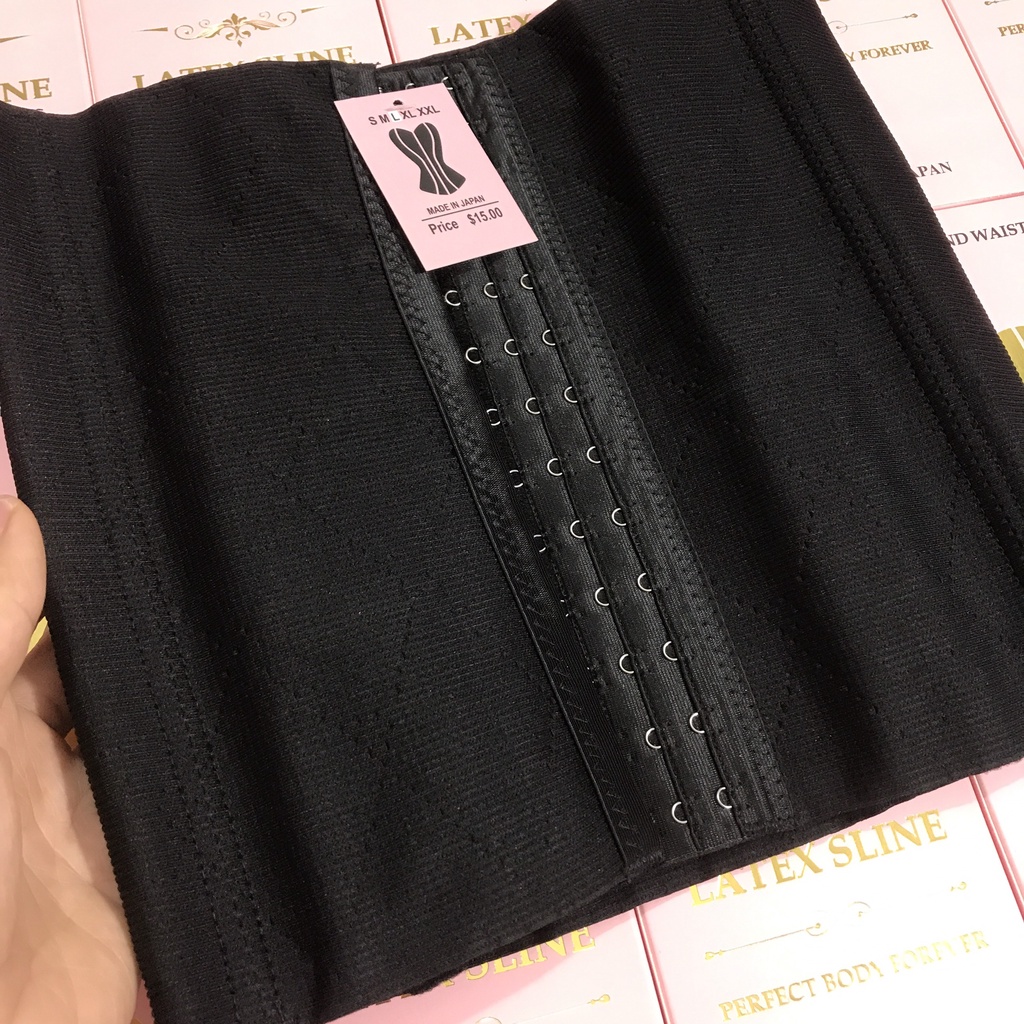 Gen nịt bụng siết eo, giảm mỡ bụng Latex (tặng thước dây bao cam kết)