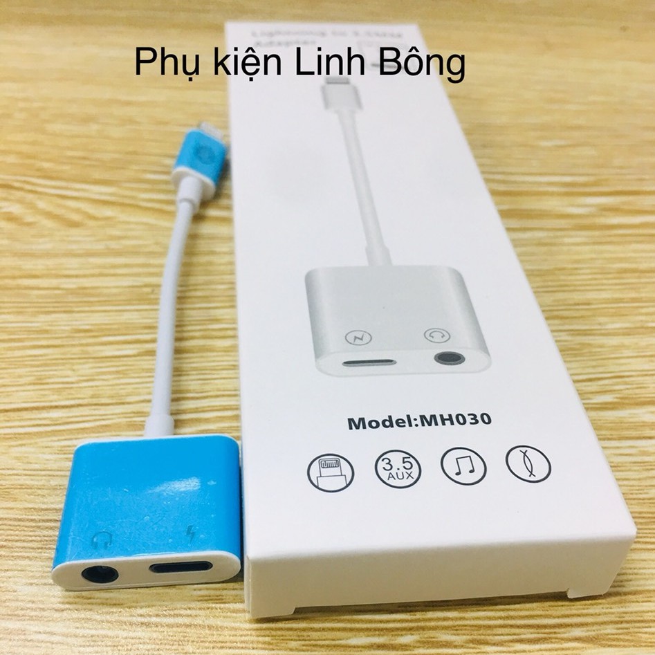 ( SIÊU RẺ) Jack Chuyển Đổi + Rắc Chia Cổng Vừa Sạc Vừa Sử Dụng Tai Nghe -  Hỗ Trợ Mic Cho iPhone 7 đến 11promax | BigBuy360 - bigbuy360.vn