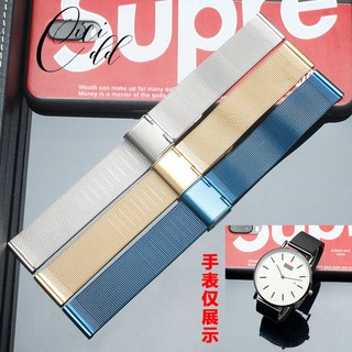 Dây đeo tay thiết kế dạng lưới inox cỡ 20 mm cho đồng hồ ck dw Lee casio omeg