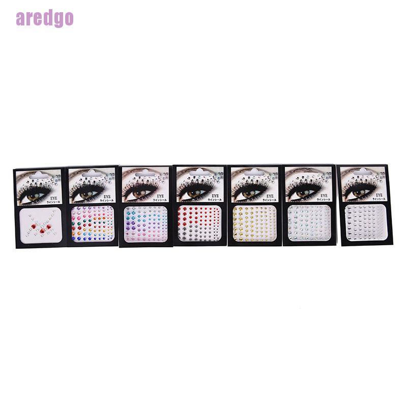 (Hàng Mới Về) Nhãn Dán Kim Cương Giả Lấp Lánh Trang Điểm Mắt Thời Trang