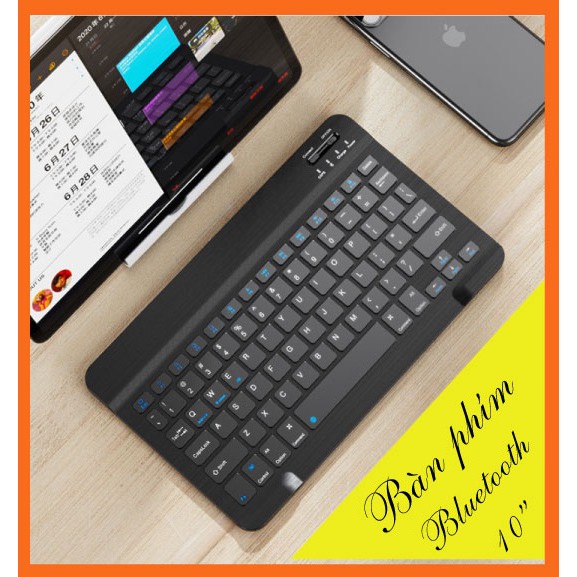 Bàn phím Bluetooth cho iPad, Iphone, Máy tính bảng (iOS, Android, Window) 10" - SP mới BH 1 năm | BigBuy360 - bigbuy360.vn