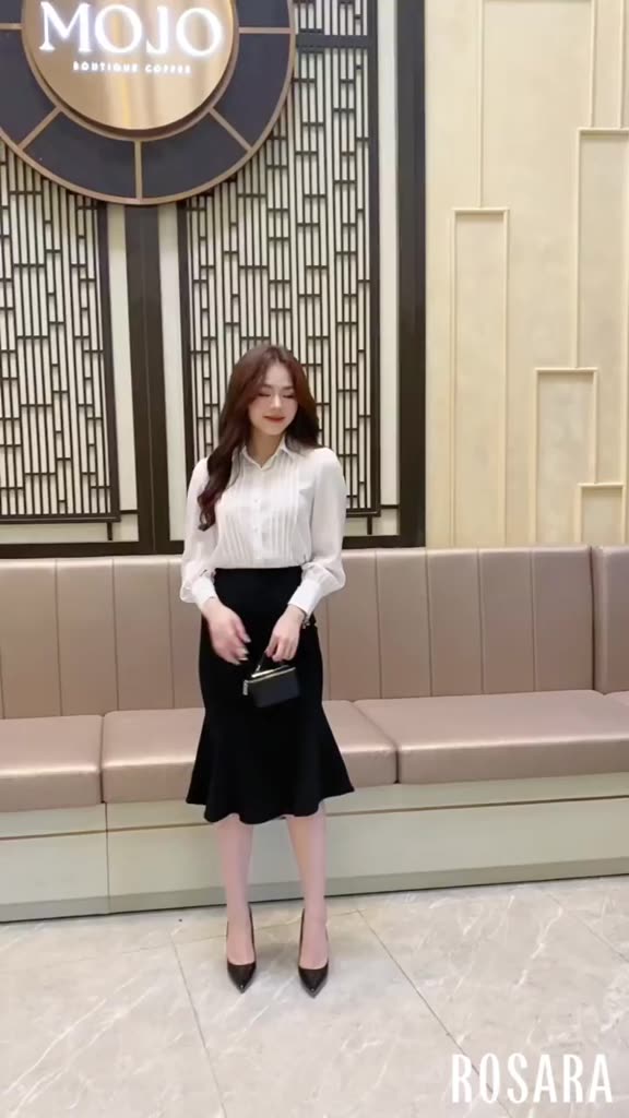 Áo Sơ Mi Lụa Trắng Dài Tay Thời Trang Nữ Rosara SM28 | BigBuy360 - bigbuy360.vn