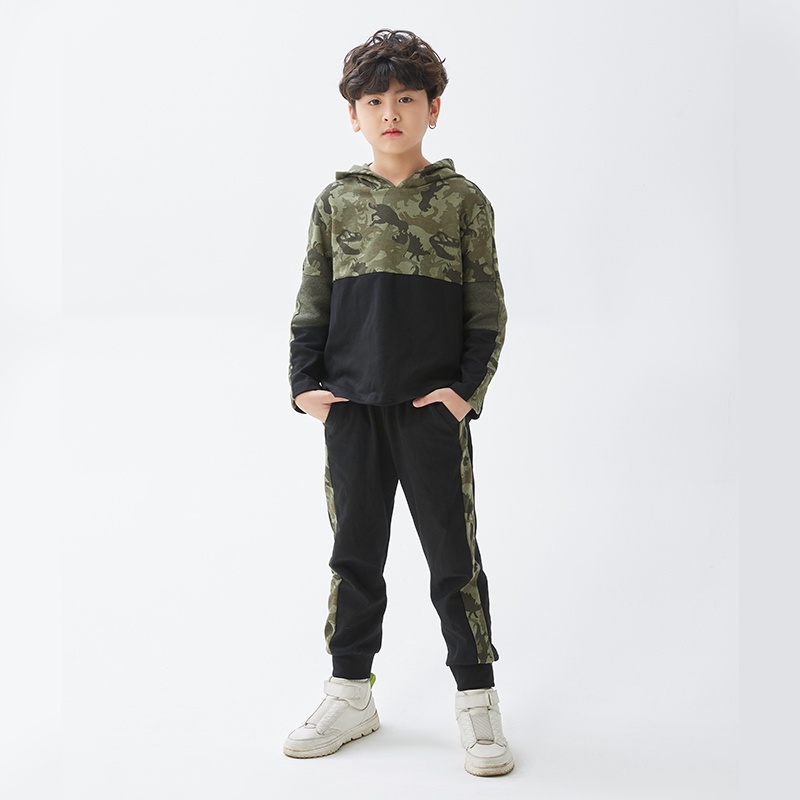 Bộ quần áo dài tay JOOKYLI bé trai camo 93B0485