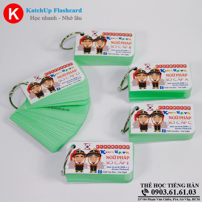 COMBO Flashcard Tiếng Hàn Sơ cấp TOPIK 1,2