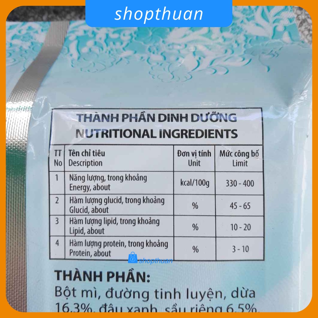 Bánh pía Dừa Sầu Riêng 480g ( 12 cái ) - Tân Huê Viên - Bánh pía mini