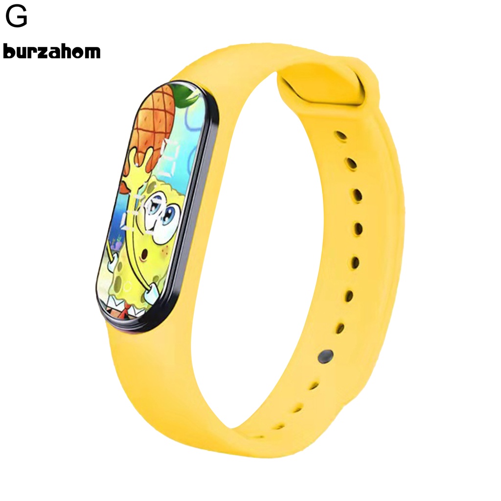 Đồng hồ kỹ thuật số điện tử màn hình LED trang trí hình hoạt hình dễ thương dành cho học sinh