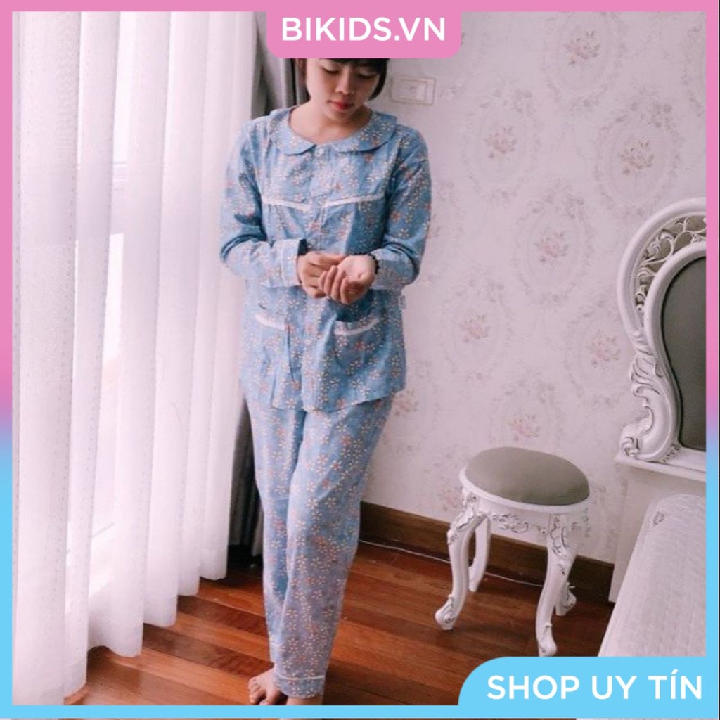 Bộ sau sinh kéo khóa ngực tiện lợi