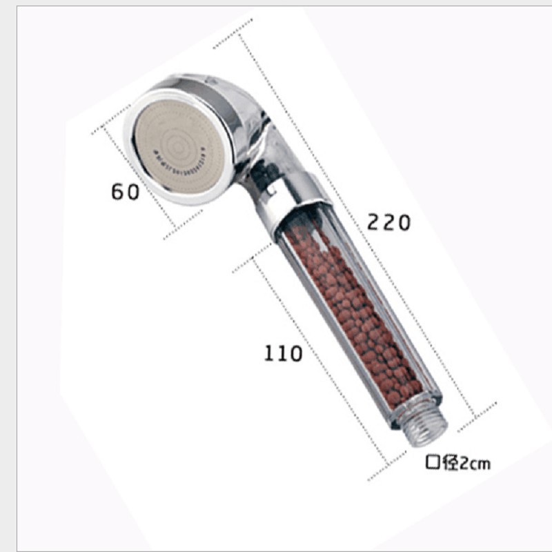 Đầu vòi sen tăng áp chịu va đập ( Tặng kèm dây cấp nước inox 1.5m) - QM.TS003B2