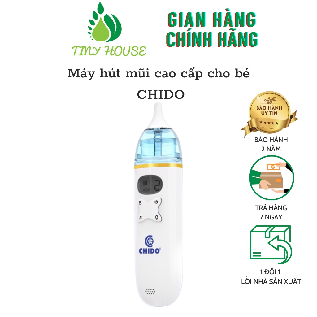 Máy hút mũi cao cấp cho bé CHIDO 2020 có nhạc, màn hình LCD, Công nghệ Nhật Bản, Hàng chính hãng, BH12 tháng