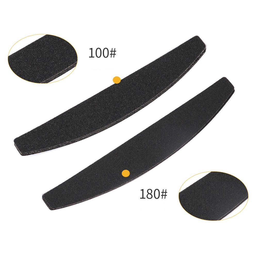 Bộ 100 cái dũa móng tay FOREVERLILY hai mặt cát thay thế bằng thép không gỉ