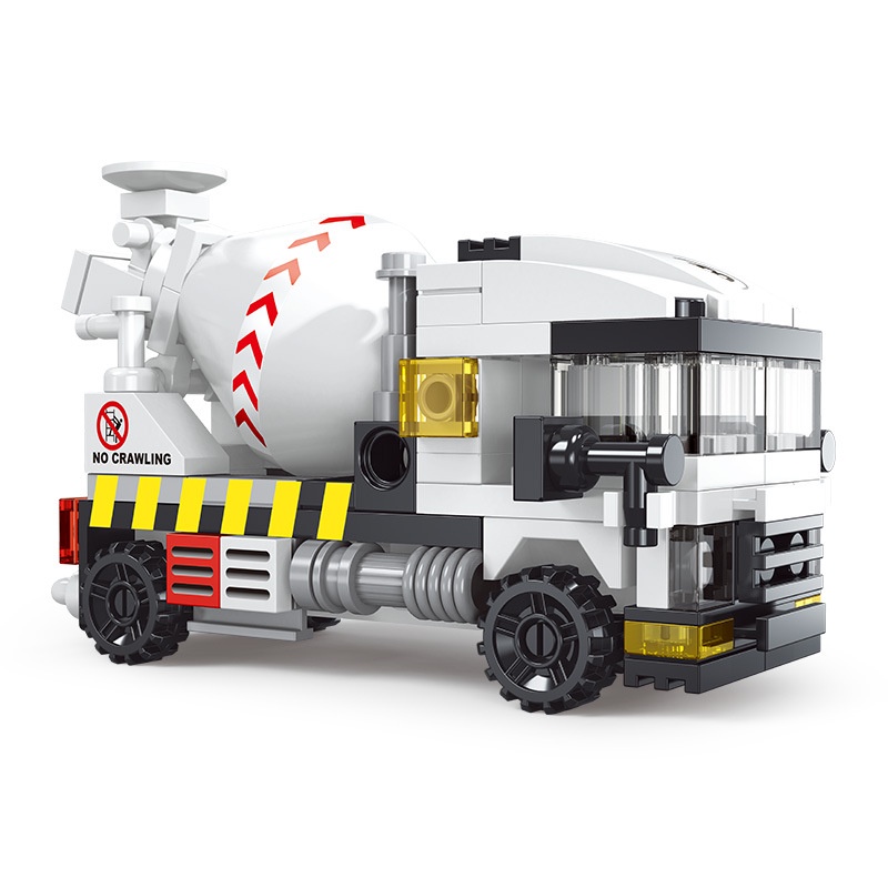 Bộ Đồ Chơi Lắp Ráp Lego Công Trình Xe Trộn Xi Măng Kích Thước Nhỏ Dành Cho Bé