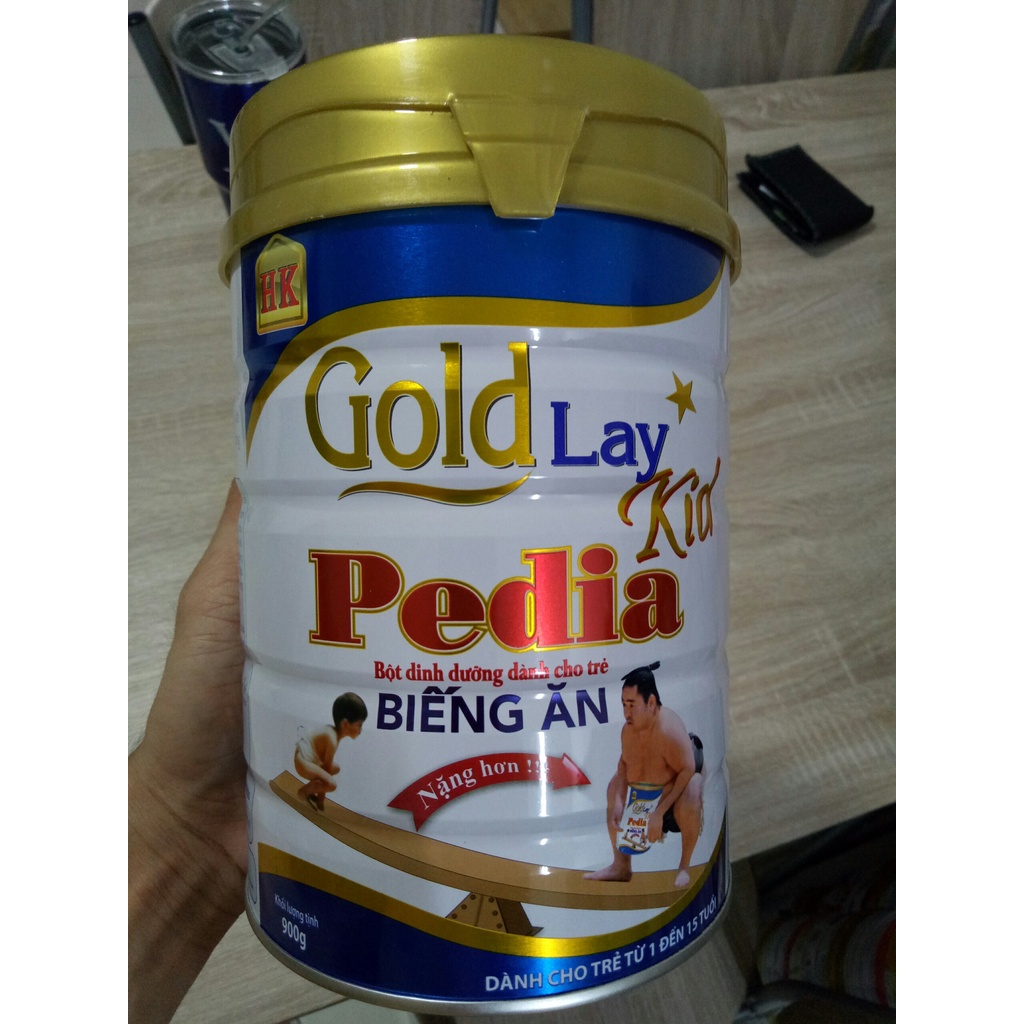 Sữa cho bé biếng ăn chậm tăng cân 900gr - Sữa biếng ăn goldlay pedia 900g