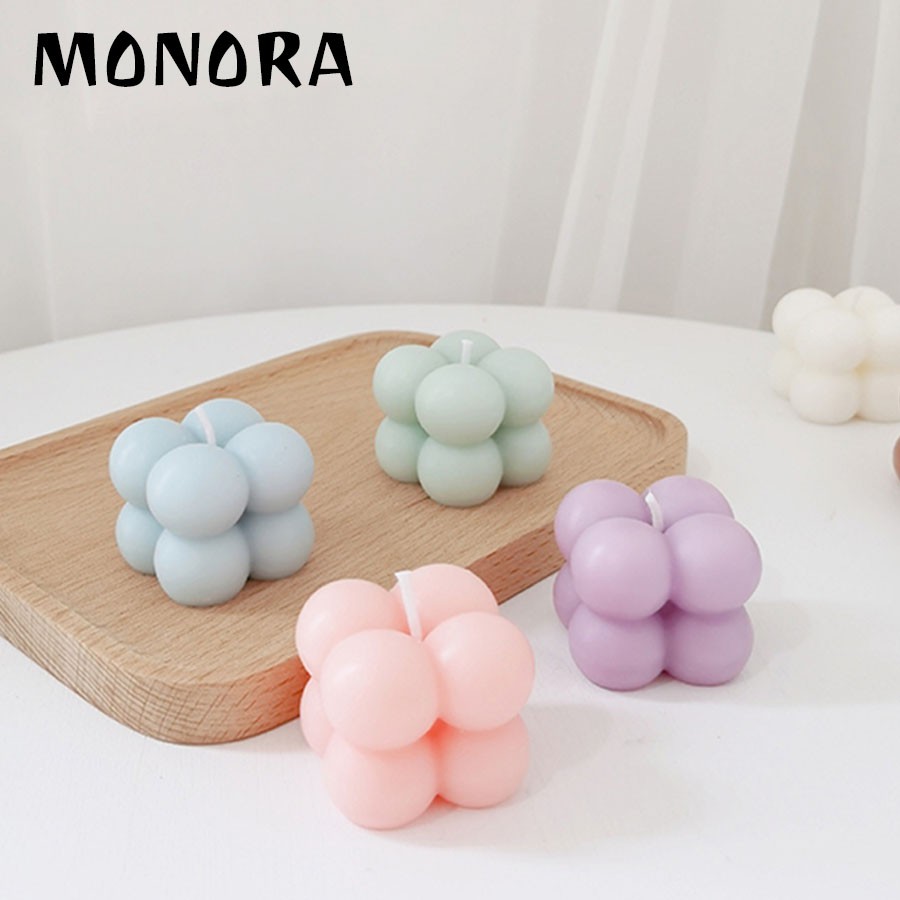 Nến Đèn Cầy trang trí decor C20 hình rubik mini an toàn cao cấp phong cách Hàn Quốc giúp thư giãn candles decor