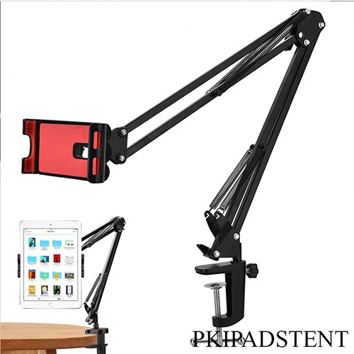 ( Có ảnh thật) Giá đỡ, kẹp điện thoại, ipad, máy tính bảng xem phim kẹp đầu giường, thành bàn
