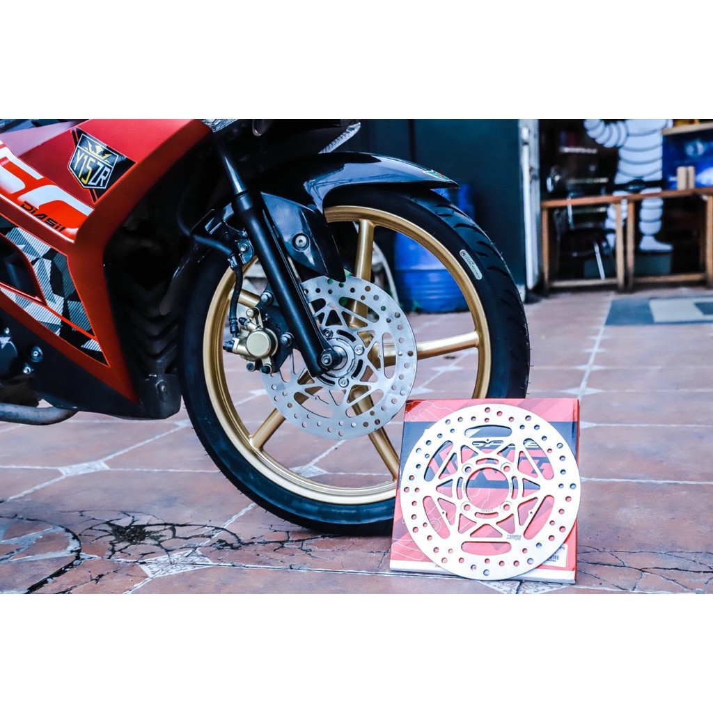Đĩa Thắng Trước King Speed Exciter 150, 155 (245mm) Lên Mâm 4 Lỗ, Sirius, S110, Exciter 135 (220mm), Vario (190) - PKPEE