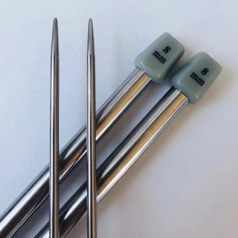 Cặp kim đan len inox đầu nhựa đủ kích cỡ 2mm tới 8mm