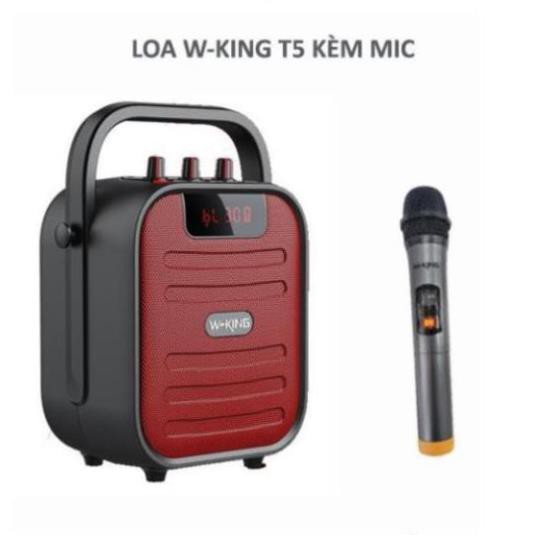 LOA HÁT KARAOKE W-KING T5 MINI-LOA BLUETOOTH KARAOKE XÁCH TAY NHỎ GỌN|CÓ MICRO, ĐIỀU KHIỂN ĐI KÈM