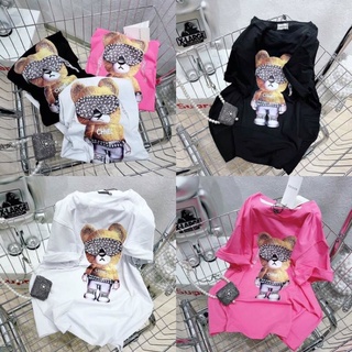 Áo thun áo phông unisex feeesize in gấu MCN hottrend