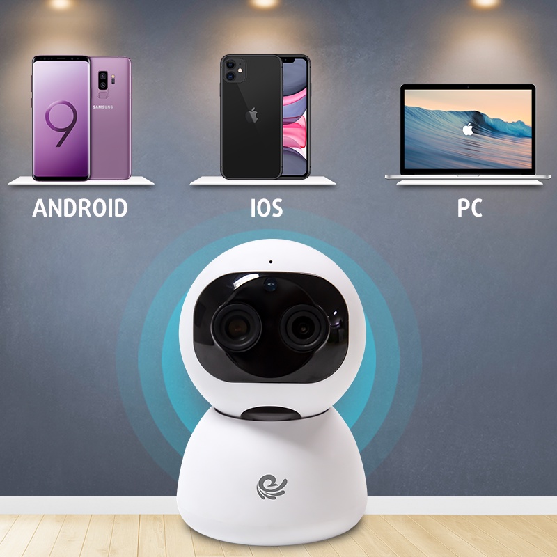 Camera WiFi IP VIET STAR CC2023- Độ phân giải 2.0 MP full HD 1080P- Quay 355° chuyển động theo người- Zoom xa 10x