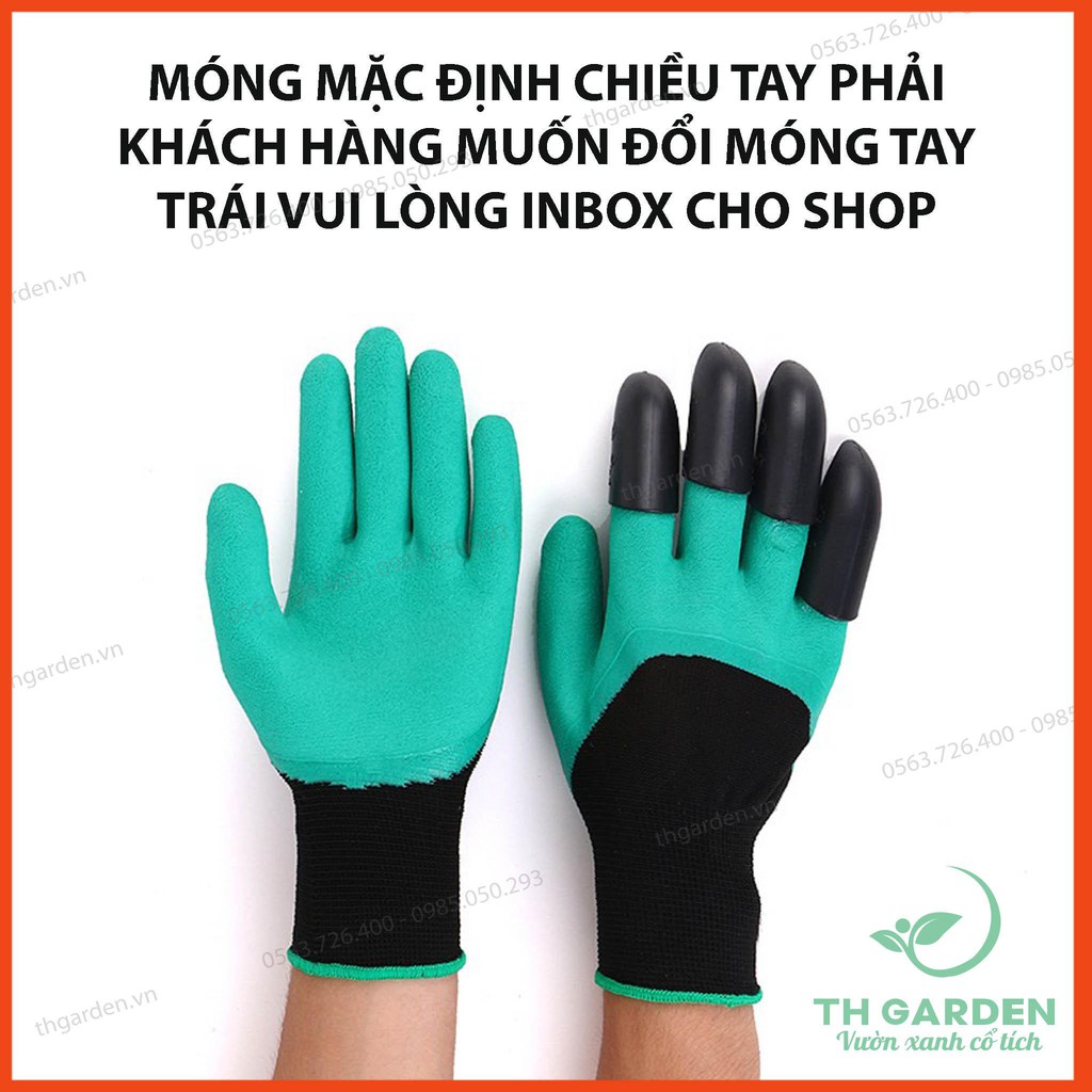 Găng Tay Làm Vườn Có Móng Vuốt Chuyên Dụng - Dễ Dàng Đào Xới Đất - Co Giãn Đàn Hồi Rất Êm Ái