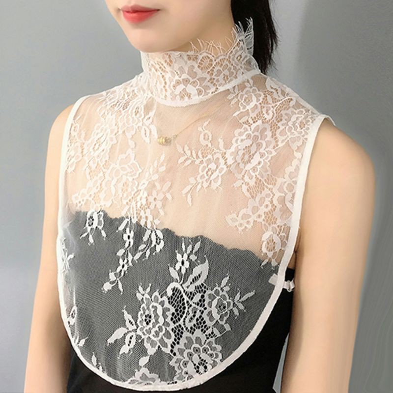 Áo Ren Hoa Cổ Cao Thời Trang Cho Nữ