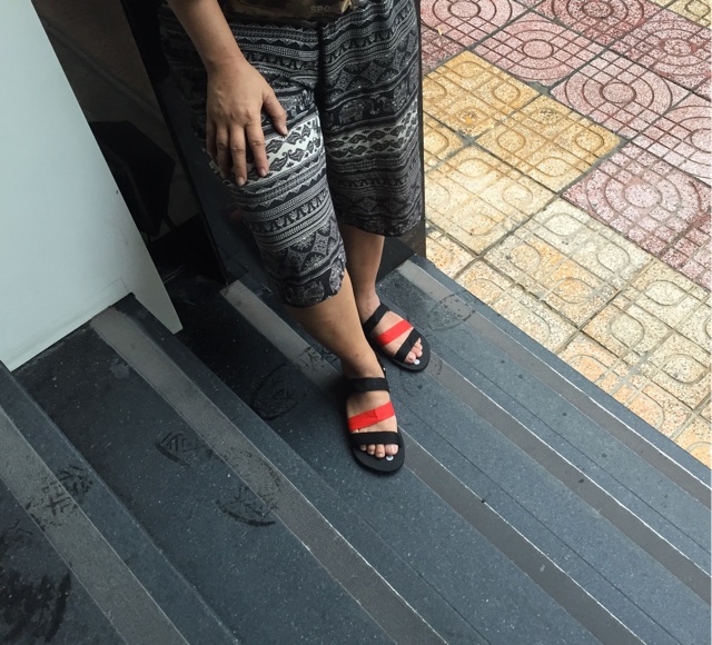 Sandal Nam Nữ/ Giày Xăng-đan Unisex 2 Quai Dù Dành Cho Chân Mỏng Size 36-39 - Lucky Girl shop