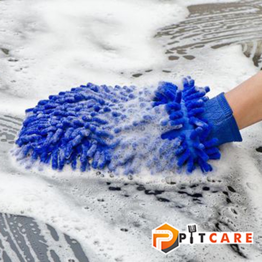 Bao Tay San Hô Rửa Xe Cực Sạch Siêu Mềm Thấm Hút Tốt Giao Màu Ngẫu Nhiên Bảo Vệ Tay Khỏi Trầy Xước 1 Cái
