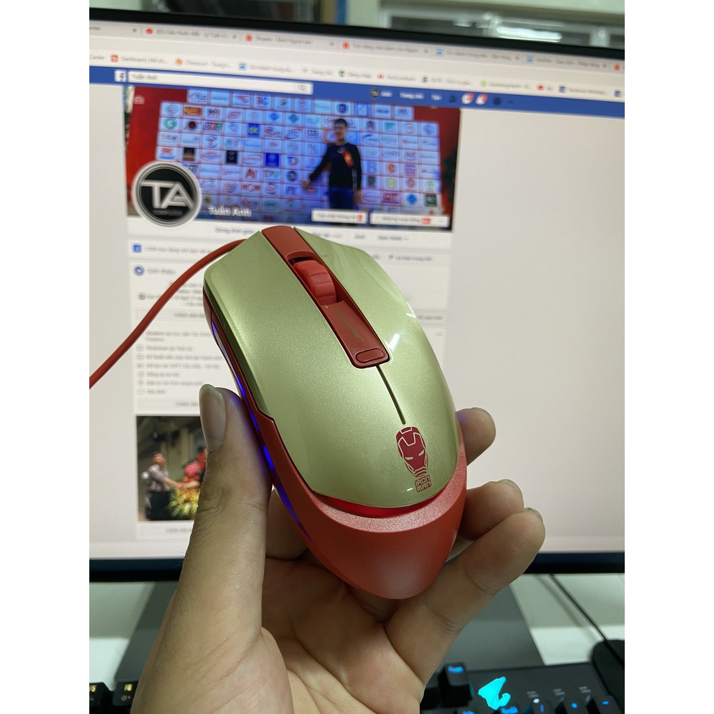 GUVF HSGD Chuột Gaming E-Blue EMS145 phiên bản Iron Man Có DPI - Bảo hành 12 tháng 44 20