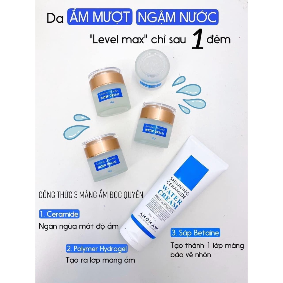 Kem Dưỡng Da Cấp Nước, Căng Bóng Sáng Mịn Da Shinning Ahohaw Cao Cấp Hàn quốc