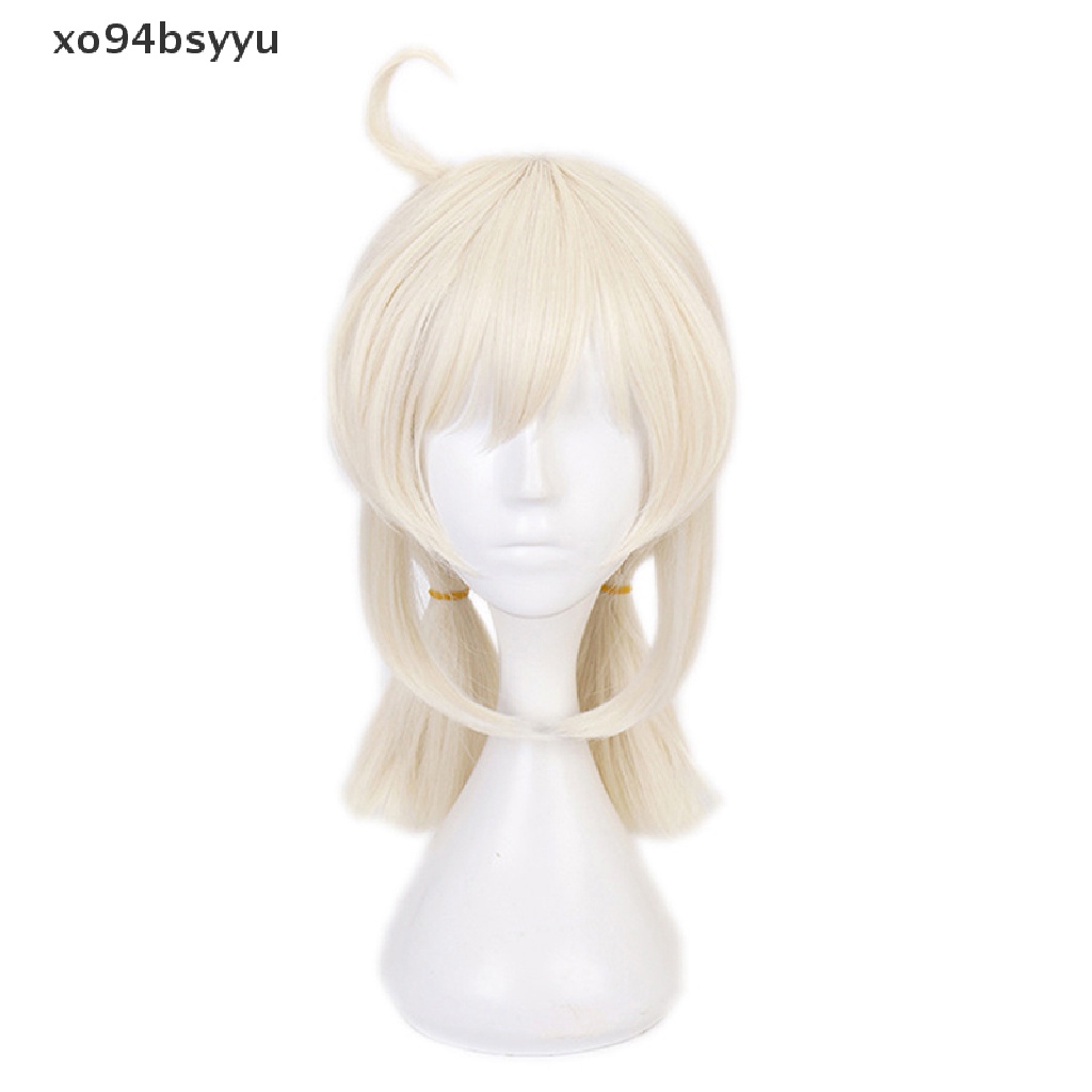 Tóc Giả Xo94Bsyu Genshin Va Chạm Klee Bằng Sợi Tổng Hợp Chịu Nhiệt Màu Be Dùng Để Hóa Trang