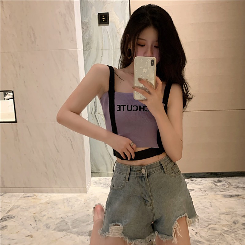 Áo Dây Nữ Cộc Tay Hở Eo Quyến Rũ