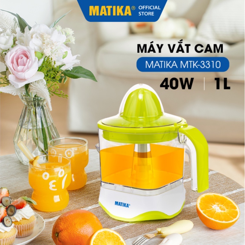 [Mã ELHA22 giảm 6% đơn 300K] Máy Vắt Cam MATIKA Dung Tích 1L MTK-3310