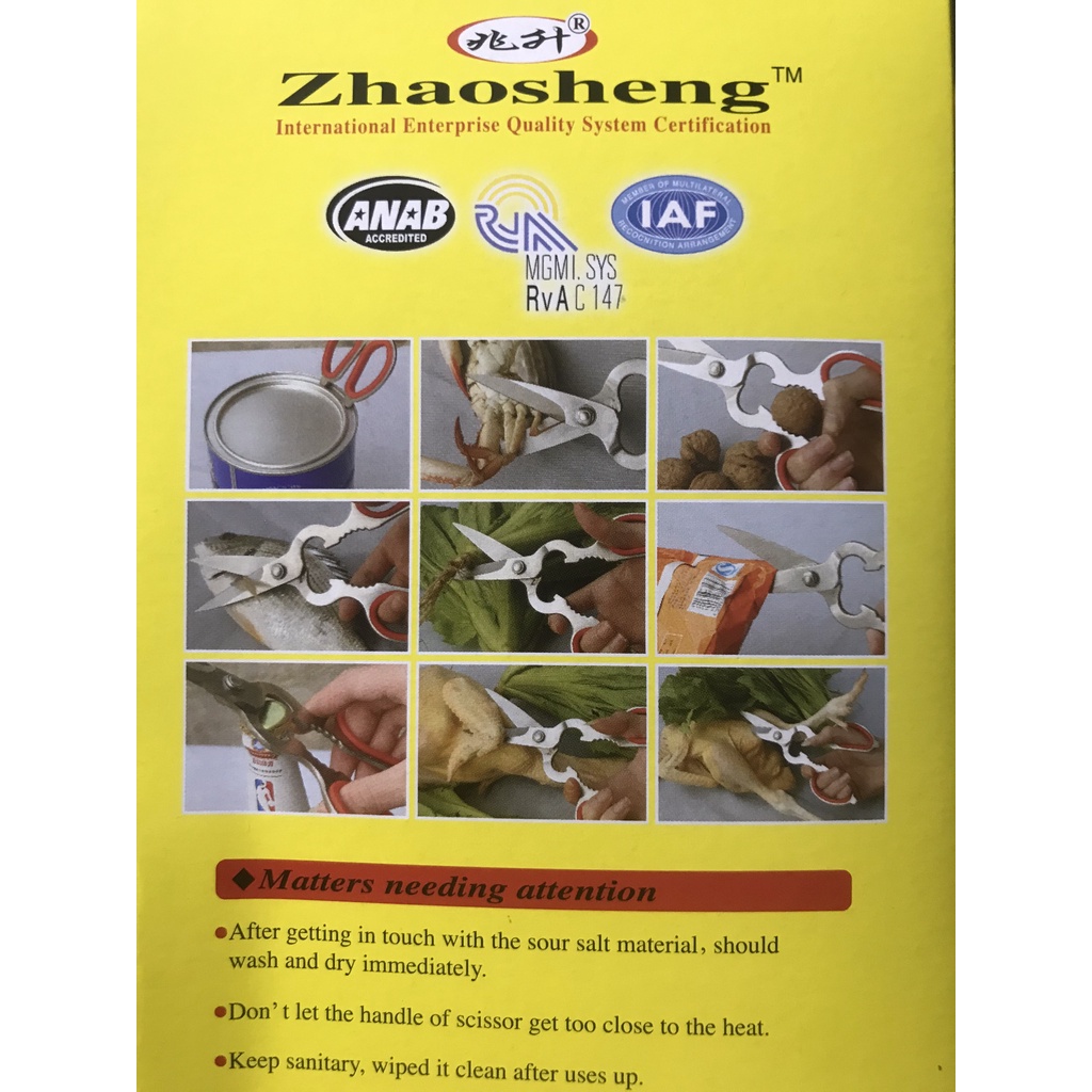 Kéo đa năng, kéo inox cắt cá, thịt gà, cua