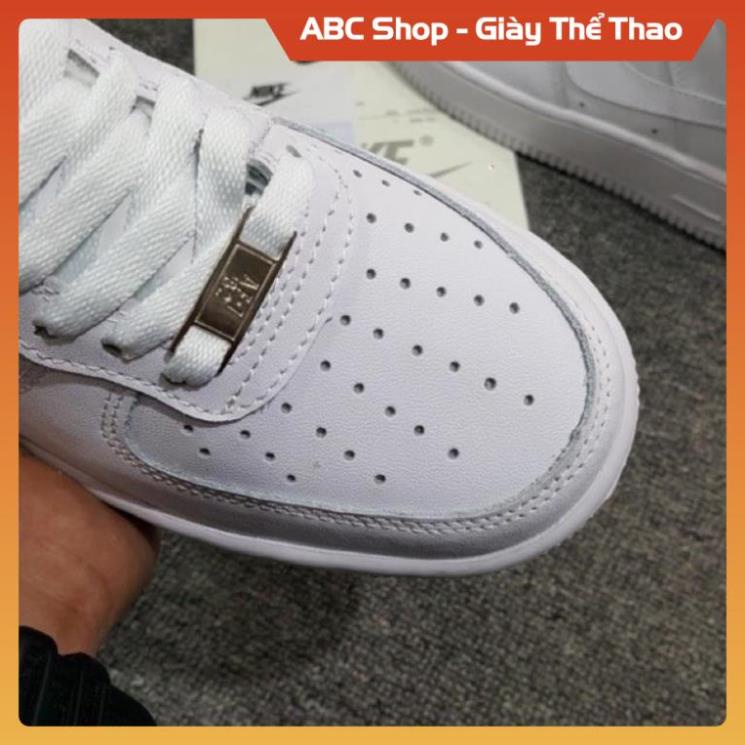 Giầy Air Force 1 trắng nam nữ siêu đẹp, Giày Sneaker Thể Thao AF1 Full bill box