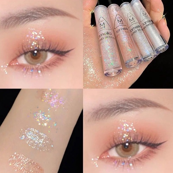 Gel Nhũ Mắt Dạng Lỏng Ánh Kim Tuyến Lấp Lánh Lameila