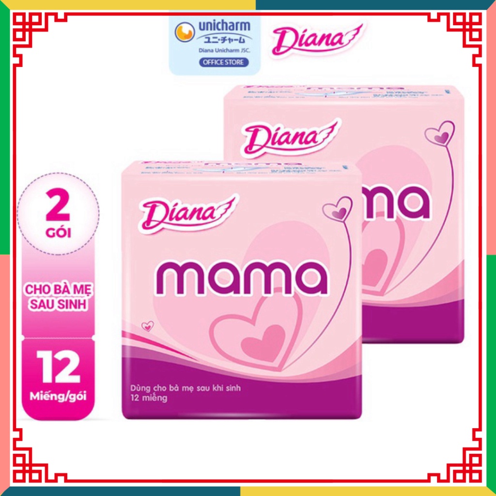Bộ 02 gói Băng dọn dẹp vệ sinh Diana Mama ( Đại lý Ngọc Toản)