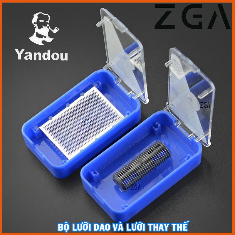 Bộ phụ kiện lưỡi và lưới thay thế cho máy cạo râu yandou đa năng tiện lợi giá rẻ
