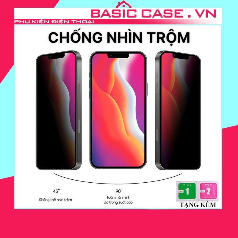 Kính cường lực iphone chống nhìn trộm or chống vân tay full màn 6 7 7plus 8 x xs xsmax 11 12 13 14 11promax pro promax