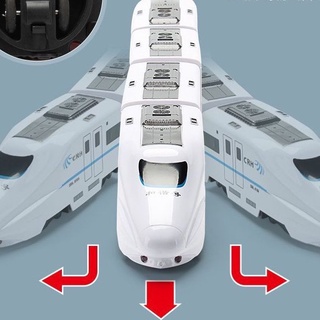 Đồ chơi tàu Lượn Xe Lửa Siêu Tốc Cho Bé (Tự động chạy tránh chướng ngại vật, có đèn phát sáng và tiếng còi tàu vui nhộn)