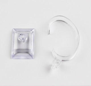 Trụ trưng đồng hồ acrylic đẹp cho shop Rubyhouse68