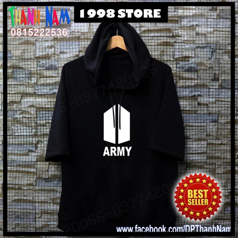 (XẢ KHO) áo phông hoodie nhóm BTS cao cấp