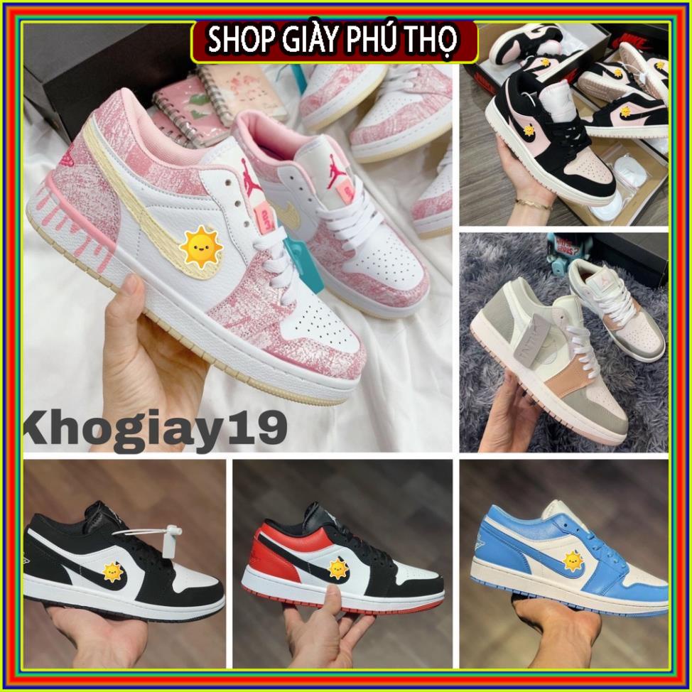Giày thể thao jordan 1 cổ thấp, Giày thể thao Jd1 thấp cổ, jodan low các màu hot nhất Full Size 36 - 43 [Full Bill Box]