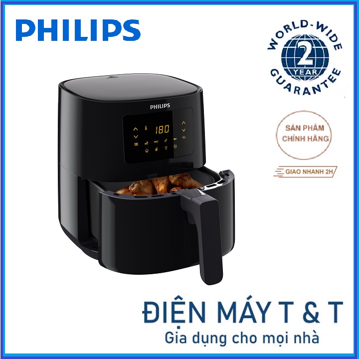 Nồi chiên không dầu điện tử Phlips HD9252, Hàng phân phối chính hãng