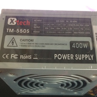 nguồn máy tính pc X-tech TM-550s 400w